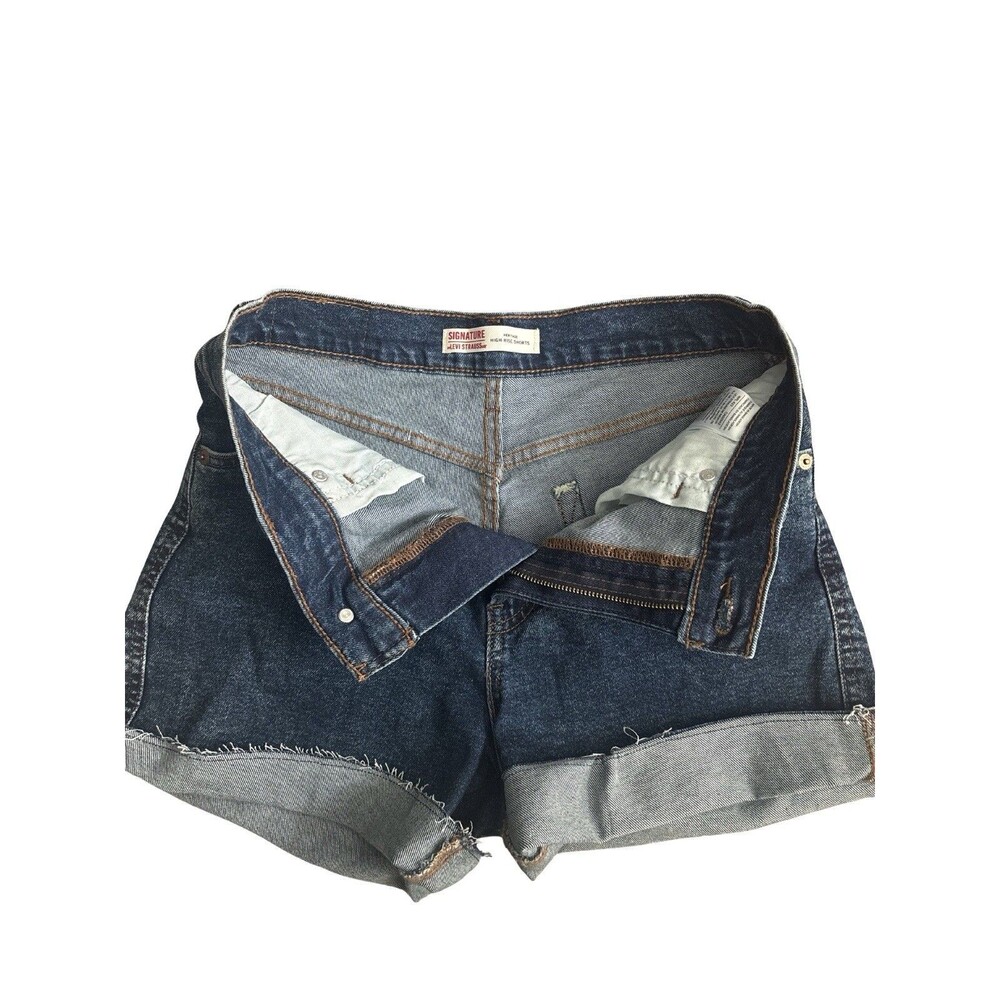 Levi Strauss Signature Women's High Rise Heritage Denim Shorts, Size 4 W27